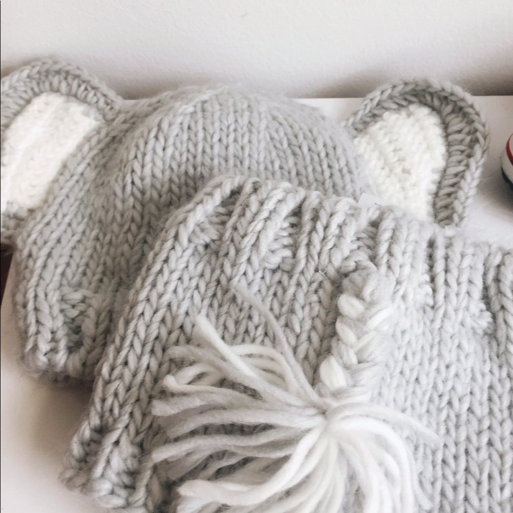 Newborn Knit Elephant two piece